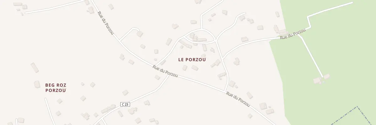 Plan du 5287 Le Porzou à Rosporden