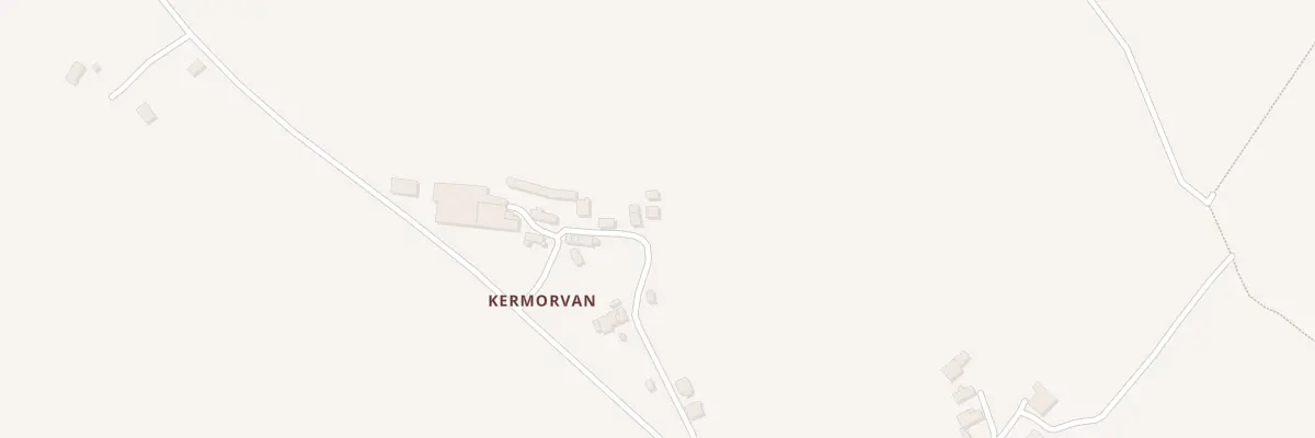 Plan du 8 Kermorvan à Saint-Goazec