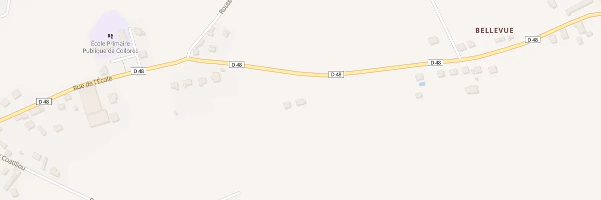 Plan du 13 Rte de Carhaix à Collorec