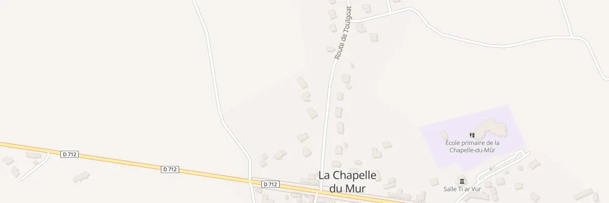 Plan du 12 Rte de Toulgoat à Plouigneau
