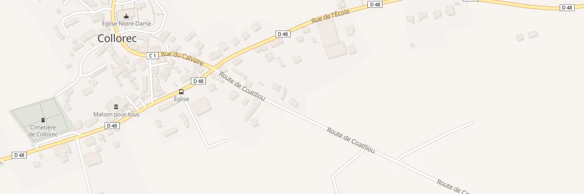 Plan du 6 Rte de Coatiliou à Collorec