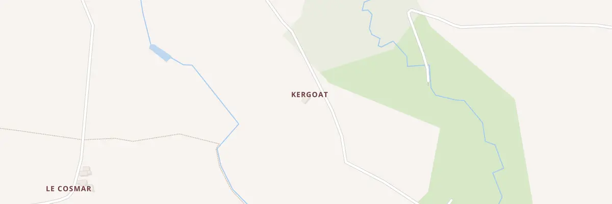 Plan du 244 Kergoat à Collorec