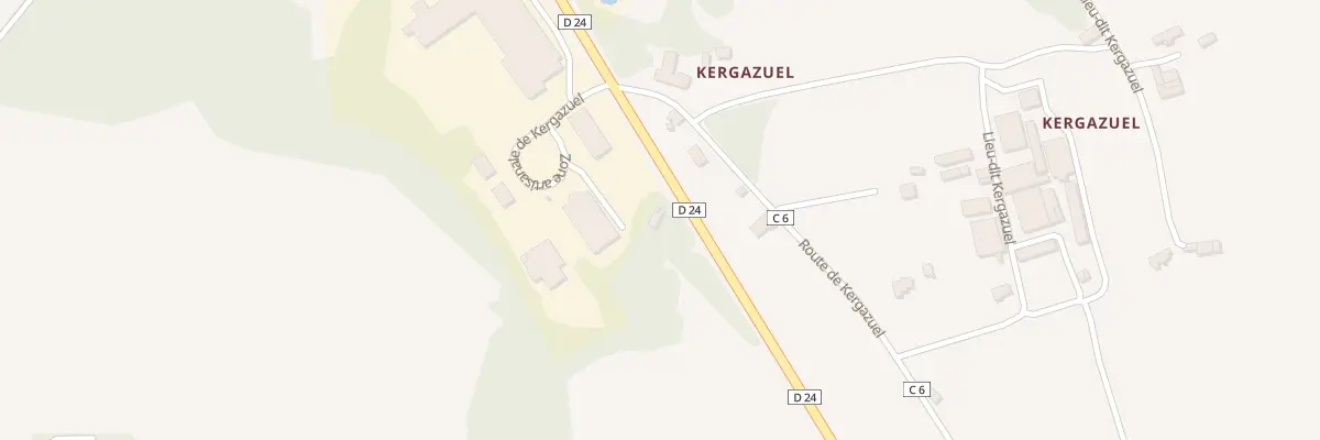 Plan du 964 Kergazuel à Pont-Aven