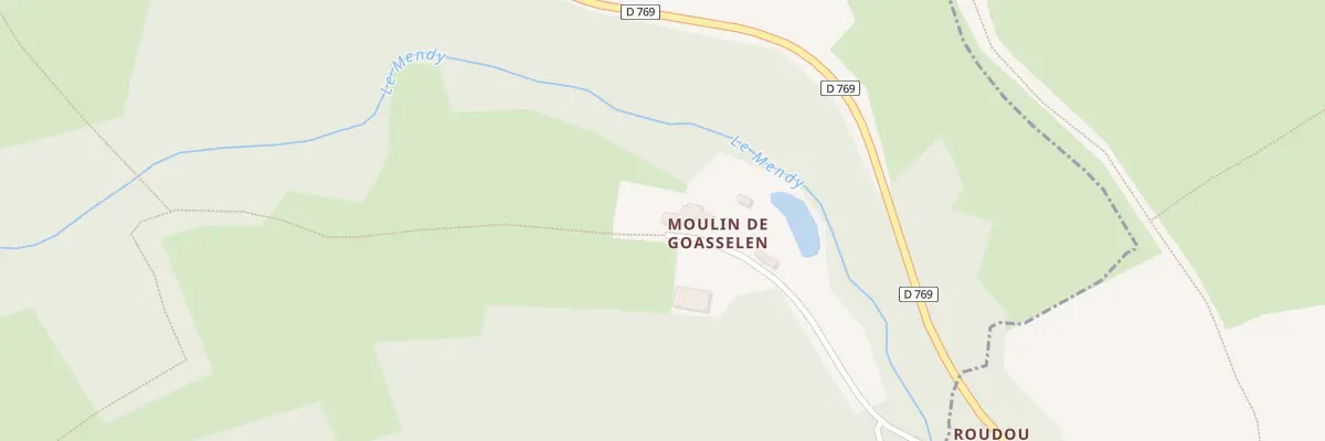 Plan du 9001 Moulin de Goasselen à Berrien