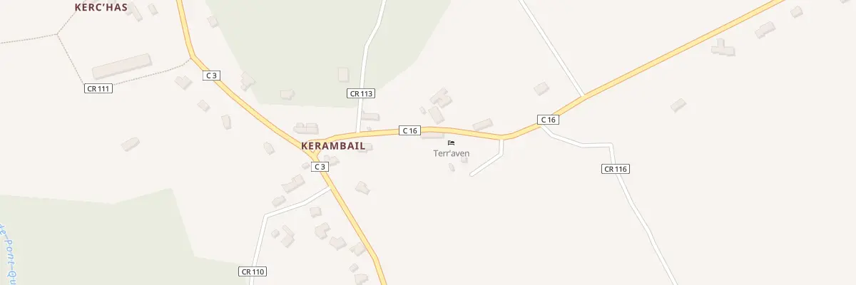 Plan du 4 Kerambeuz à Névez