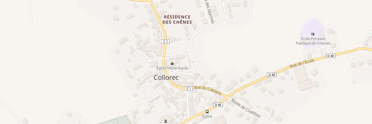 Plan du 4 Pl du 19 Mars 1962 à Collorec