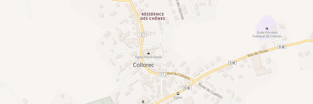 Plan du 2 Pl du 19 Mars 1962 à Collorec