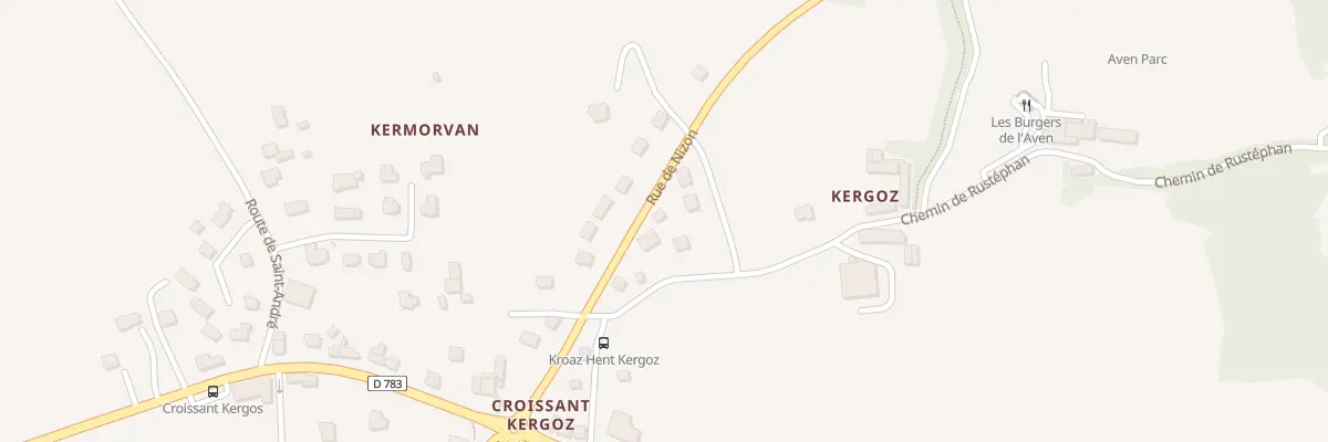 Plan du 6 Rue de Nizon à Pont-Aven