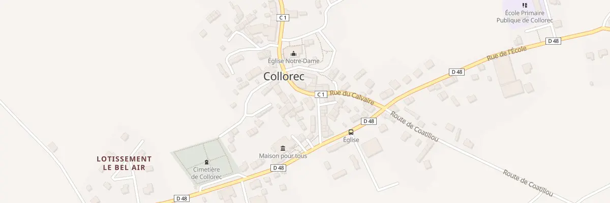 Plan du 13 Pl de l’Eglise à Collorec