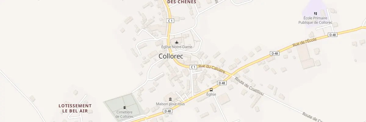 Plan du 4 Pl de l’Eglise à Collorec