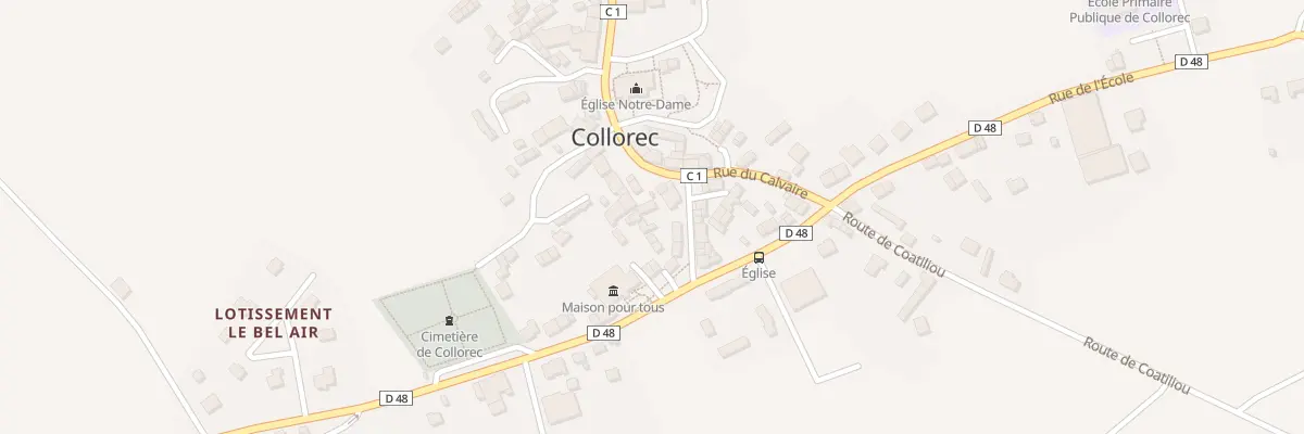 Plan du 11 Pl de l’Eglise à Collorec