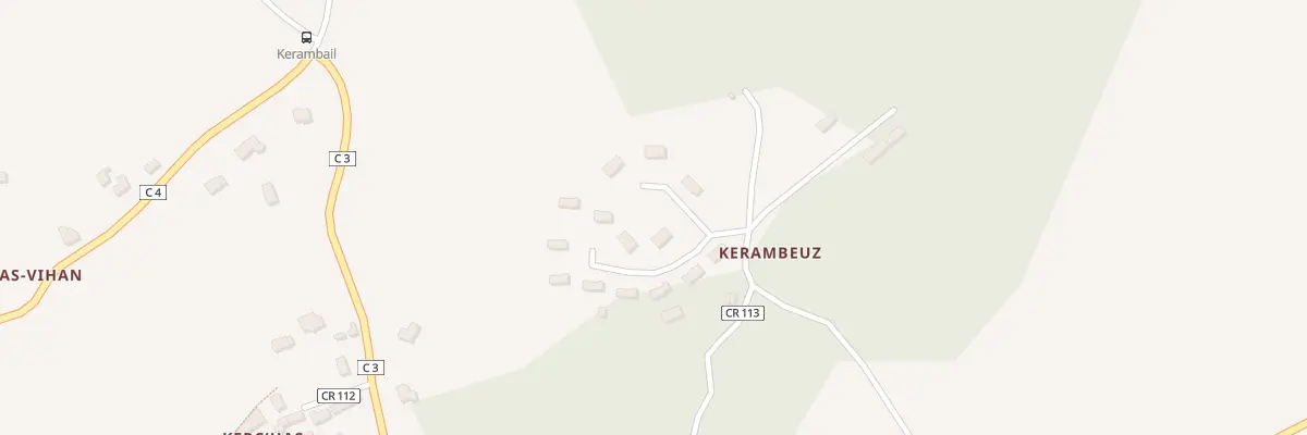 Plan du 14 Ham de Kerambeuz à Névez