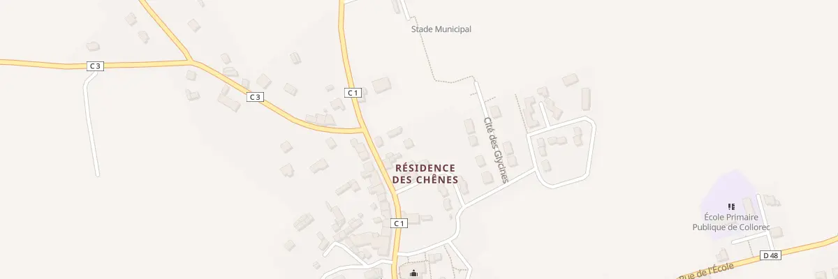 Plan du 7 Rue Sainte-Barbe à Collorec