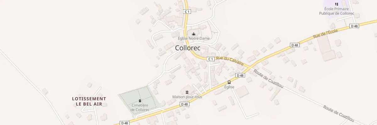 Plan du 7 Pl de l’Eglise à Collorec