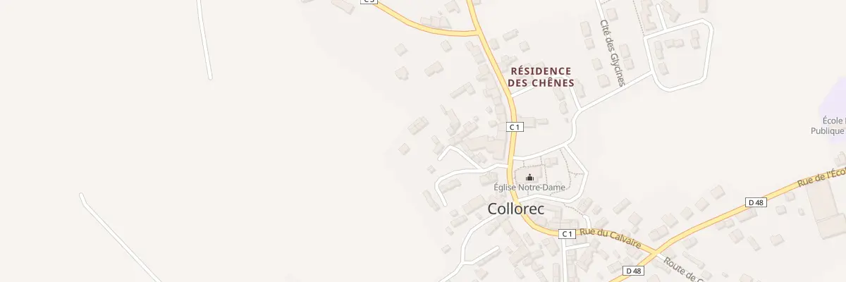 Plan du 15 Qua de Pors Cab à Collorec