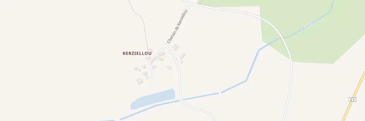 Plan du 207A Kerziellou à Collorec