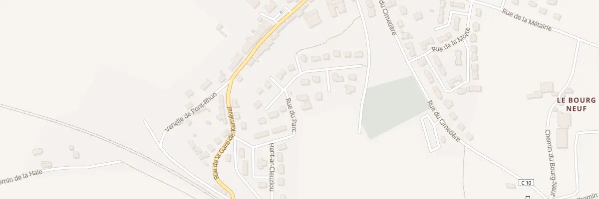 Plan du 22 Rue du Parc à Rosporden