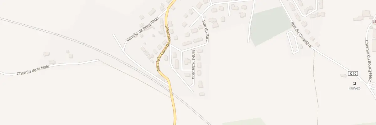Plan du 8 Hent Ar Cleuziou à Rosporden