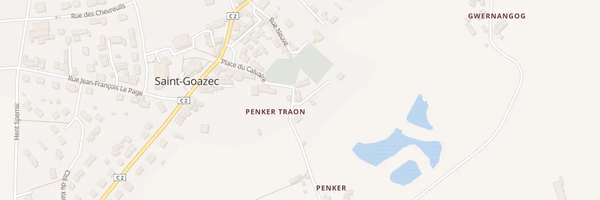 Plan du 6 Penker Traon à Saint-Goazec