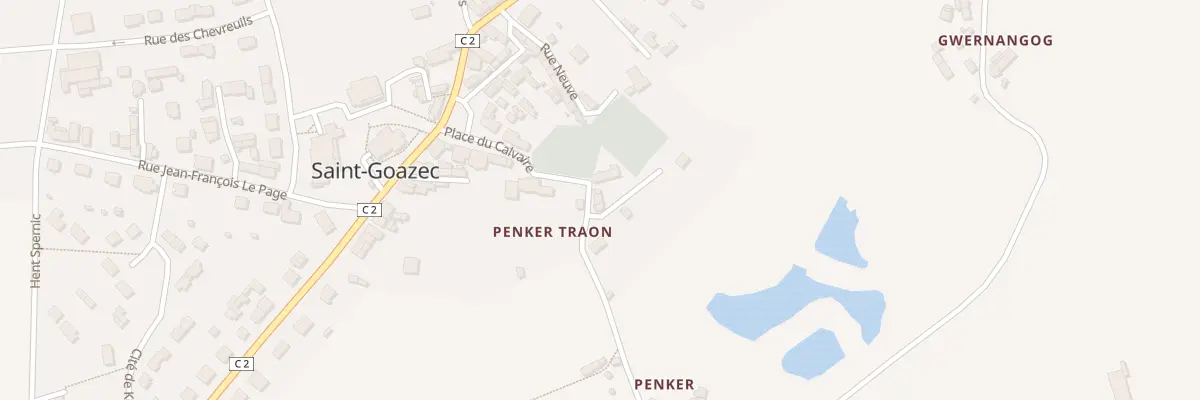 Plan du 4 Penker Traon à Saint-Goazec