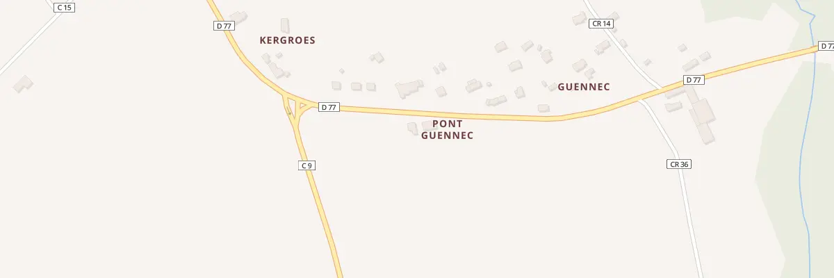 Plan du 2 Pont Guennec à Névez