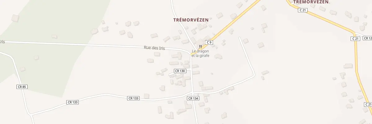 Plan du 40 Tremorvezen à Névez