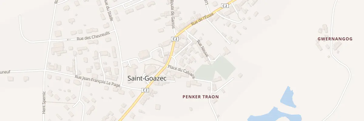 Plan du 26 Pl du Calvaire à Saint-Goazec