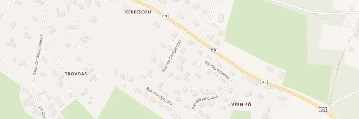 Plan du 3 Rue des Campanules à Plougonven