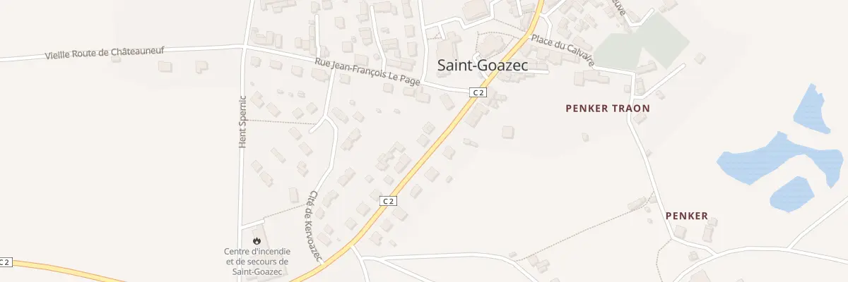 Plan du 3 Rue des Châteaux à Saint-Goazec