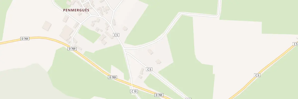 Plan du 29 Penmergues au Cloître-Saint-Thégonnec