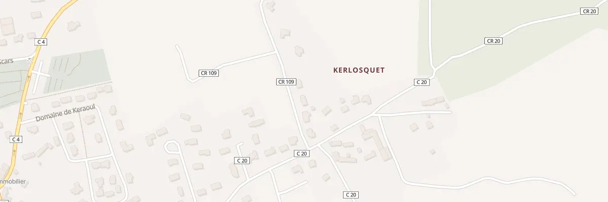 Plan du 55 Rte de Kerlosquet à Névez