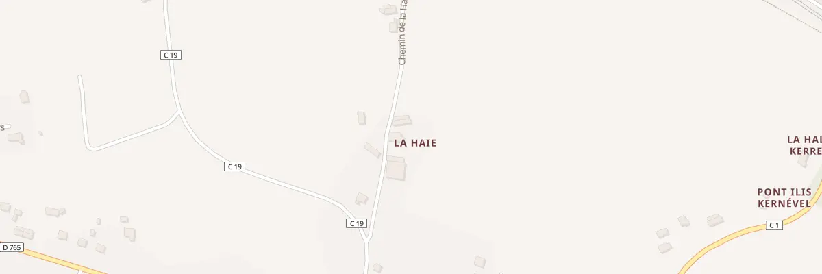 Plan du 12B La Haie à Rosporden