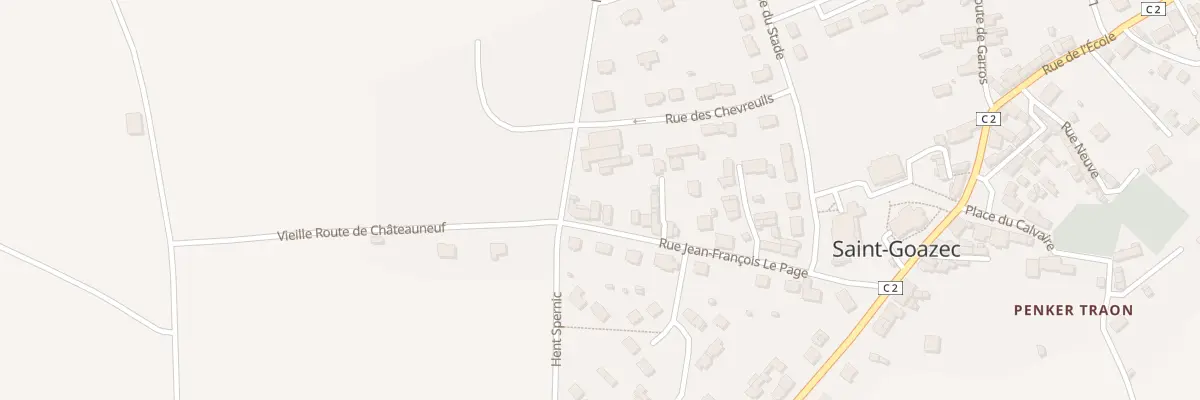 Plan du 23 Rue Jean-François Le Page à Saint-Goazec