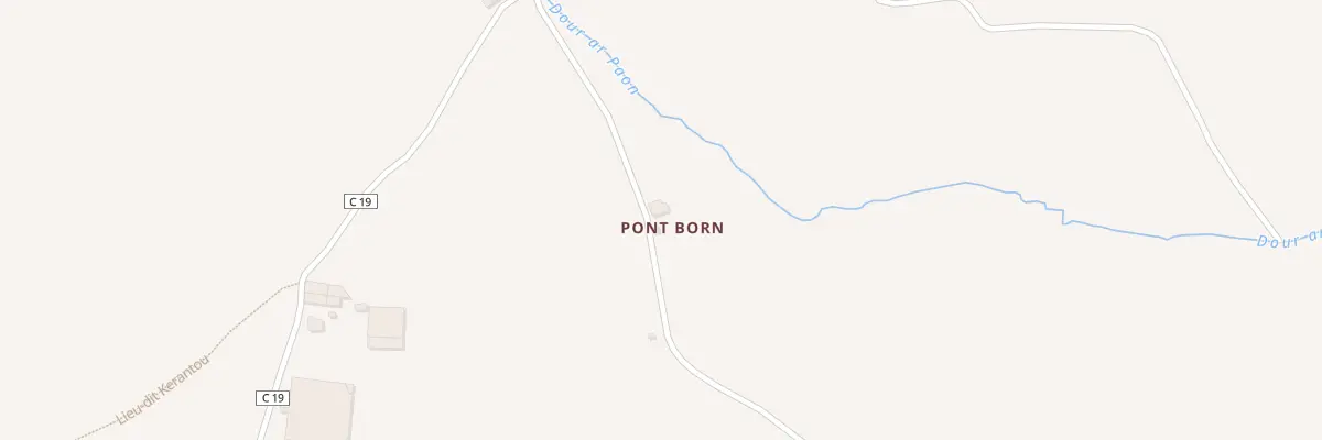 Plan du 2 Pont Born à Rosporden