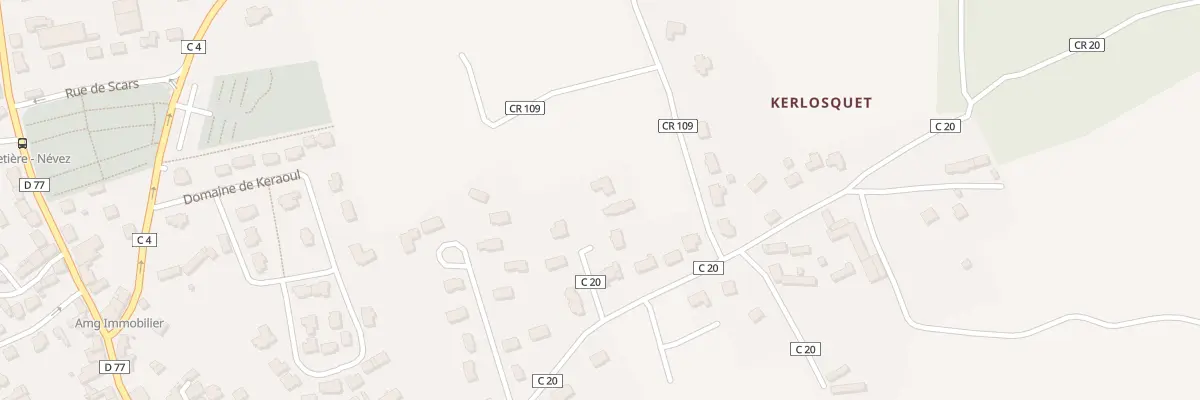 Plan du 29 Kerlosquet à Névez