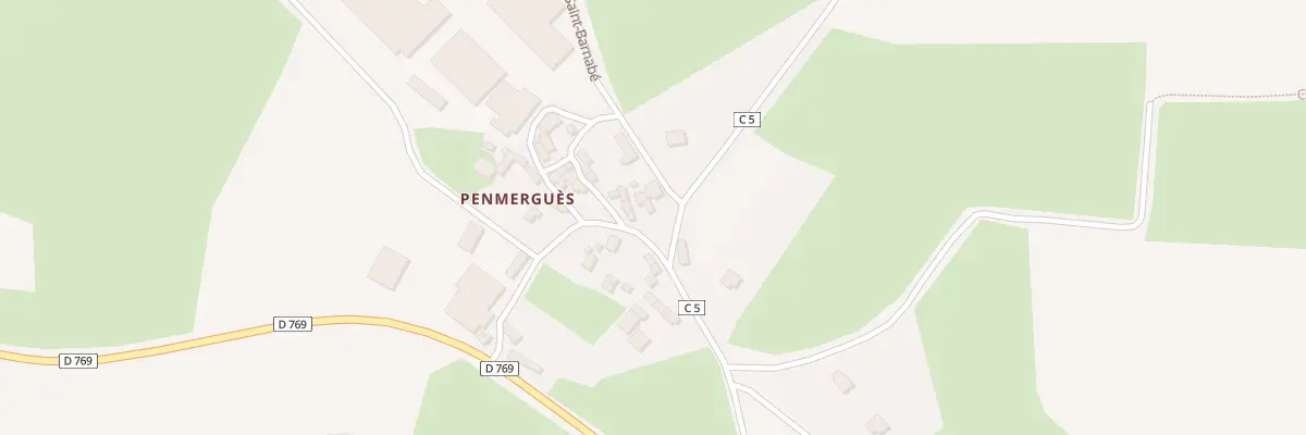Plan du 13 Penmergues au Cloître-Saint-Thégonnec