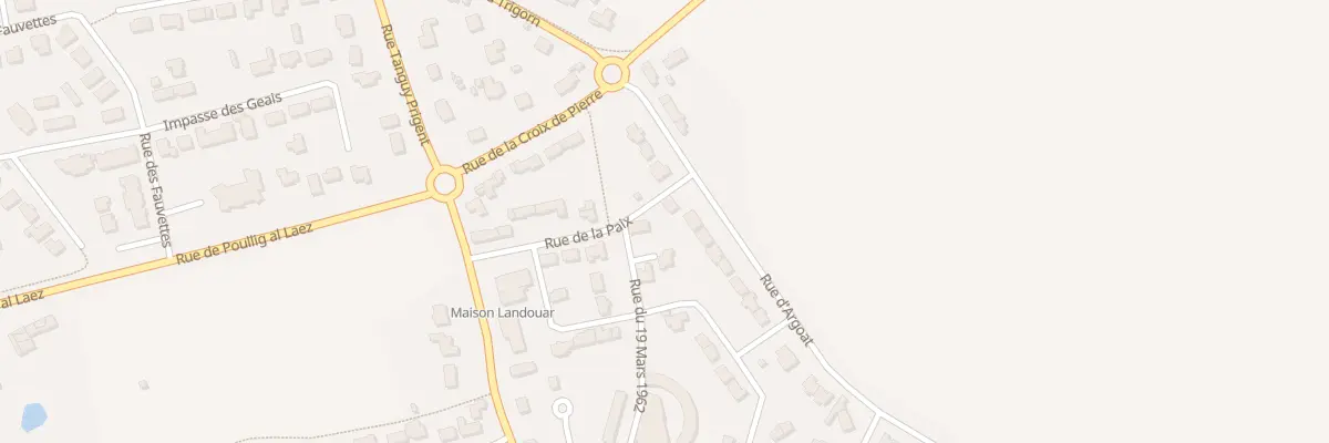 Plan du 36 Rue d’Argoat à Plourin-lès-Morlaix