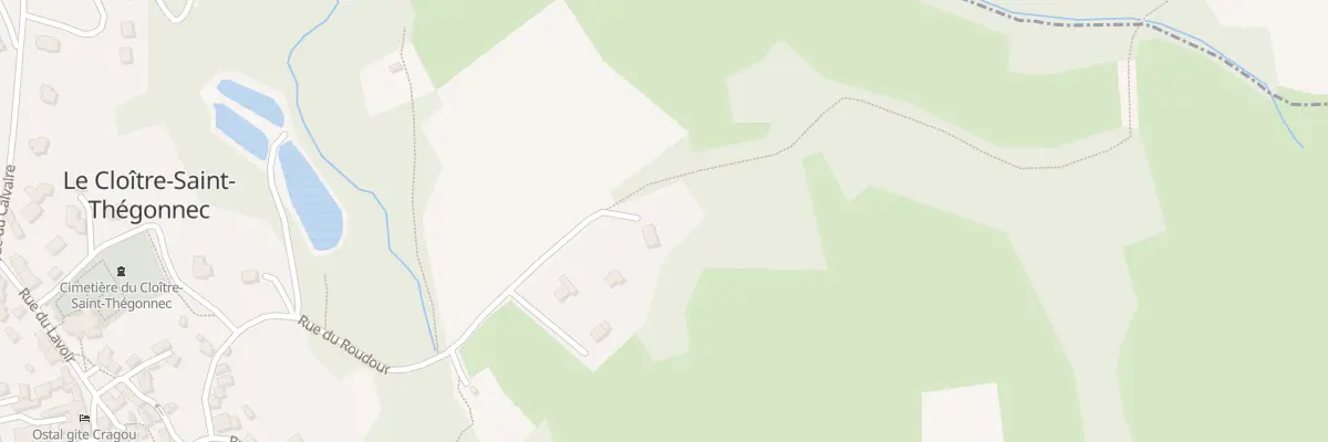 Plan du 540 Rue du Roudour au Cloître-Saint-Thégonnec