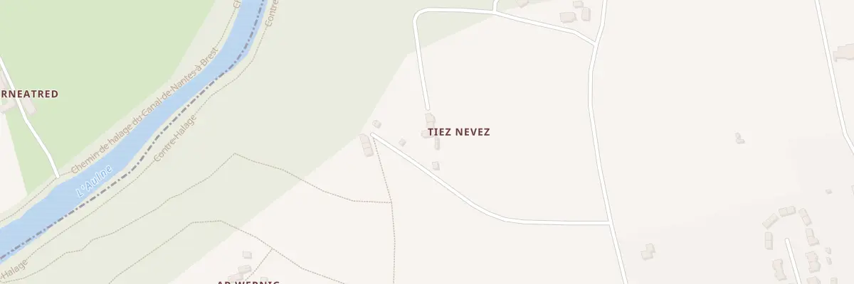Plan du 2 Ty ar Nevez à Saint-Goazec