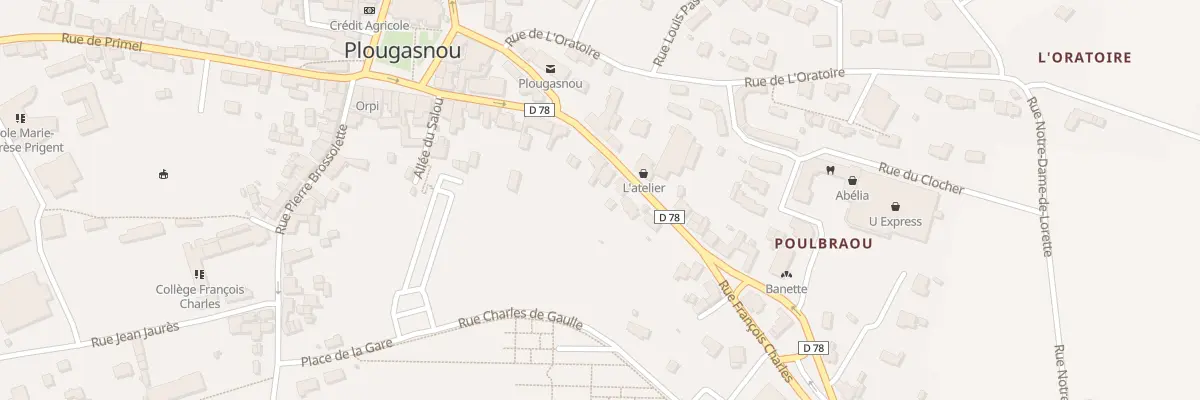Plan du 21 Rue François Charles à Plougasnou