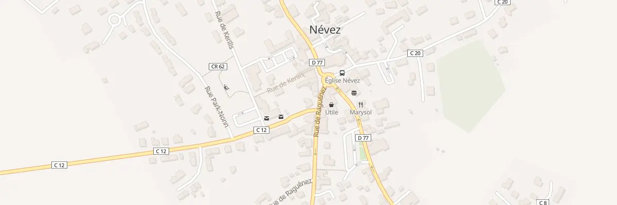 Plan du 2 Rue de Raguenes à Névez