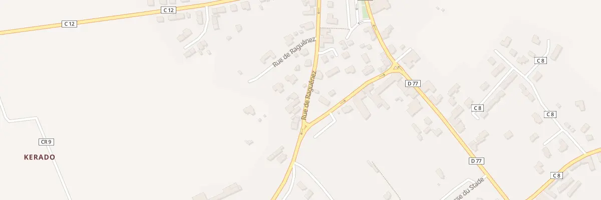 Plan du 20 Rue de Raguenes à Névez