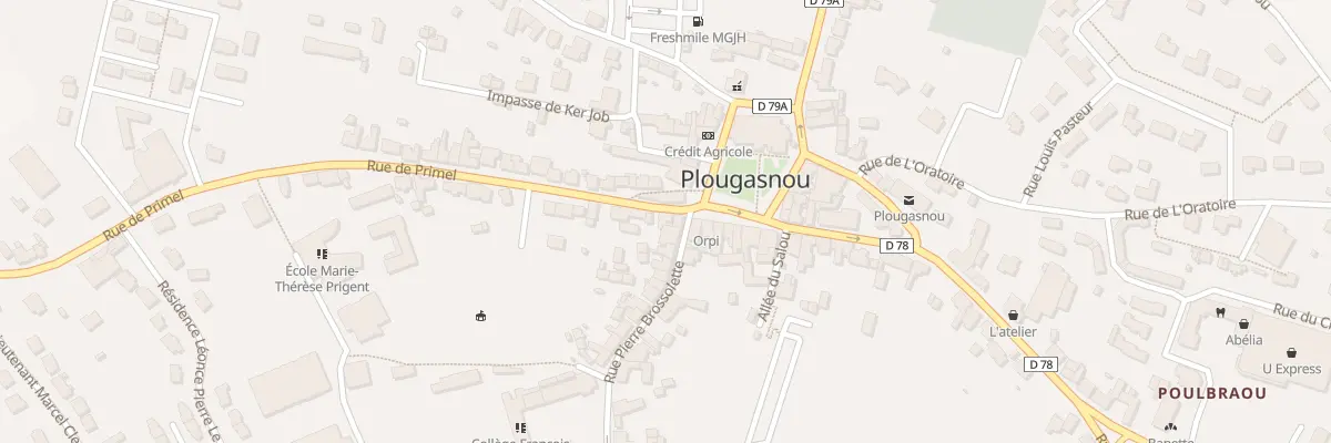 Plan du 2 Rue de Primel à Plougasnou