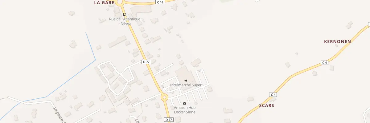 Plan du 34 Rue de l’Atlantique à Névez
