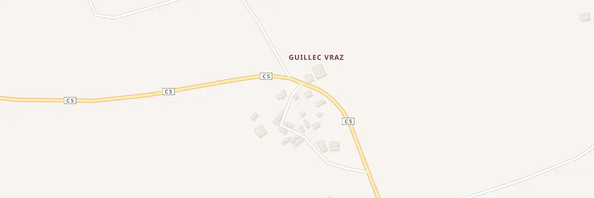 Plan du 186 Guillec Vras à Collorec