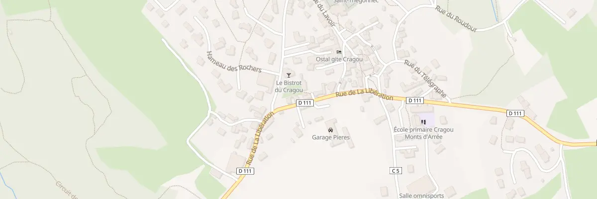 Plan du 15B Rue de la Libération au Cloître-Saint-Thégonnec