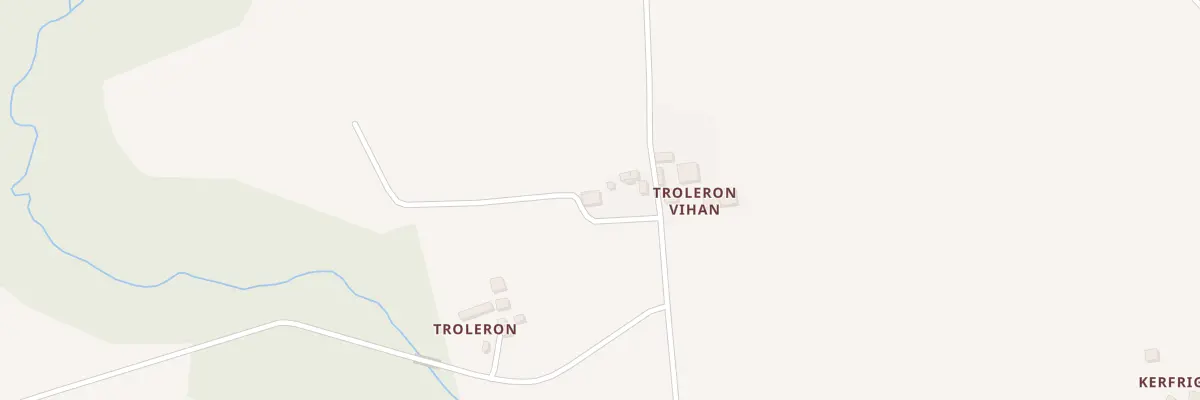 Plan de Troleron à Plonévez-du-Faou