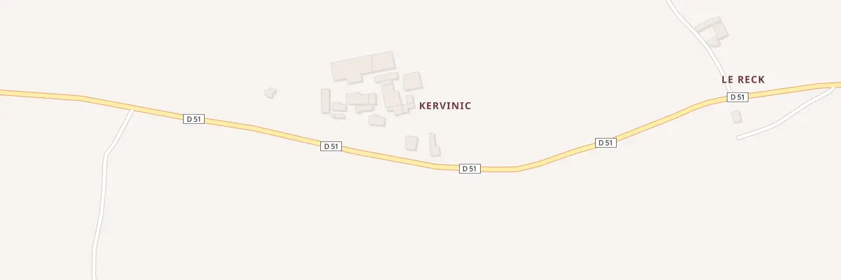 Plan du 388 Kervinic à Leuhan