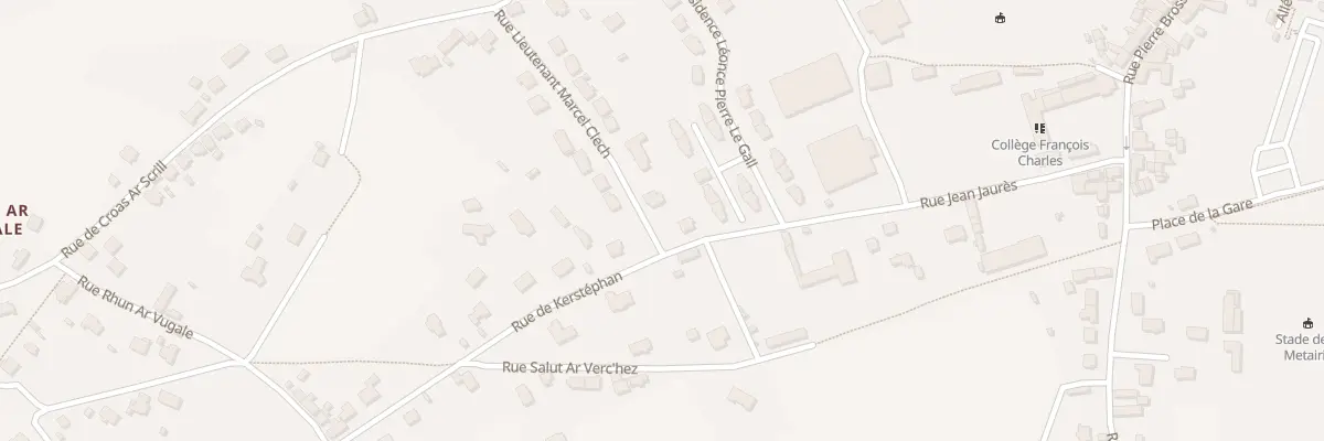 Plan du 1 Rue Lieutenant Marcel Clech à Plougasnou