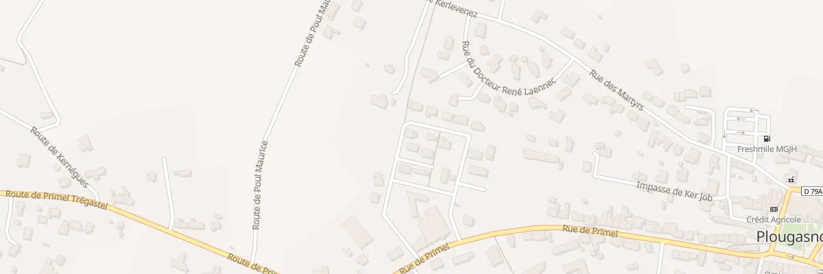 Plan du 12 Rue d’Helston à Plougasnou